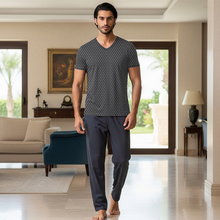 تحميل الصورة إلى عارض المعرض، WG SS PJ WITH PANTS Wine Flower