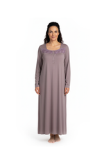 تحميل الصورة إلى عارض المعرض، Women’s Long Sleeve Dress with Ruffles – Sea Fog