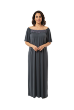 Load image into Gallery viewer, Women’s Short Sleeve Flowy Dress – Lava Smoke