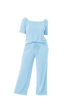 Load image into Gallery viewer, Women’s Short Sleeve Pajamas – Nantucket Breeze