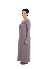 تحميل الصورة إلى عارض المعرض، Women’s Long Sleeve Dress with Ruffles – Sea Fog