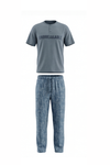 بيجامة رجالي قطن تيشيرت مع بنطلون Spring Lake – راحة يومية بلمسة منعشة