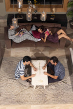 Load image into Gallery viewer, Short Sleeve V Navy Blue stripe