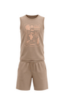 Boys Sleeveless Top With Short Pajama Set – Brush