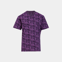 Load image into Gallery viewer, Short Sleeve V Burgundy paisely