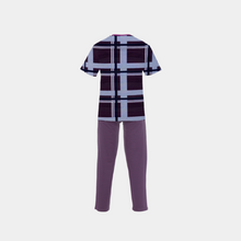 Load image into Gallery viewer, Men Short sleeve Pijama Burgundy plaids x Burgundy
