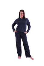 Load image into Gallery viewer, LS PJS WITH PANTS Cool Grey