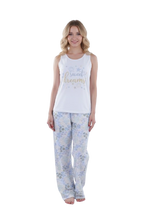 تحميل الصورة إلى عارض المعرض، Women Tank Top Pajama - Bright White