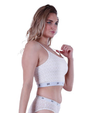 Load image into Gallery viewer, Women Sports Bra Oatmeal Argyle