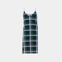 Load image into Gallery viewer, SLIP DRESS Green plaids