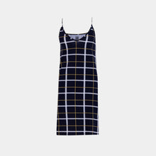 Load image into Gallery viewer, SLIP DRESS Navy plaids
