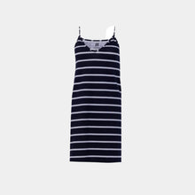 Load image into Gallery viewer, SLIP DRESS Navy blue stripe