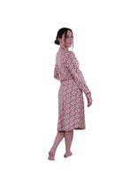 Load image into Gallery viewer, Women LS Dress, Red Paisely