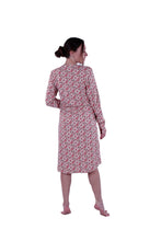 Load image into Gallery viewer, Women LS Dress, Red Paisely