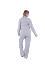 تحميل الصورة إلى عارض المعرض، بيجامة نسائية بأكمام طويلة بـ أزرار