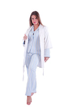 Load image into Gallery viewer, ROBE Oatmeal White Chevron