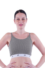 تحميل الصورة إلى عارض المعرض، حمالة صدر رياضية نسائية باللون الأسود بنقشة مربعات