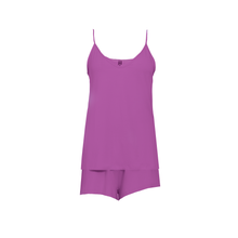 تحميل الصورة إلى عارض المعرض، بيجامة حمالة شورت مع وردة روز