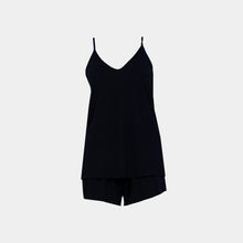 Load image into Gallery viewer, SLIP PAJAMA WITH SHORT Black