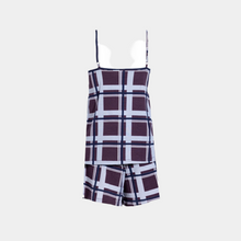 Load image into Gallery viewer, SLIP PAJAMA WITH SHORT Burgundy plaids