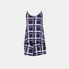 Load image into Gallery viewer, SLIP PAJAMA WITH SHORT Burgundy plaids