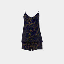 تحميل الصورة إلى عارض المعرض، بيجامة حمالة شورت مع زهور صفراء