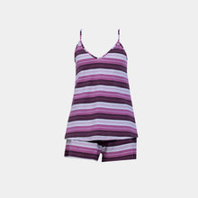 Load image into Gallery viewer, SLIP PAJAMA WITH SHORT pink stripes