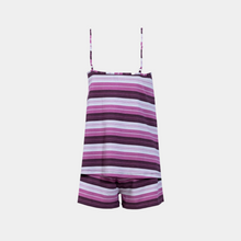 Load image into Gallery viewer, SLIP PAJAMA WITH SHORT pink stripes