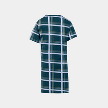 Load image into Gallery viewer, Short sleeve dress Green plaids