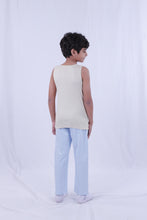 تحميل الصورة إلى عارض المعرض، قميص داخلي للأولاد، قبعة بيضاء رمادية