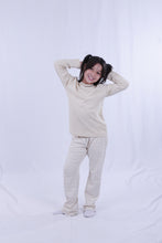 تحميل الصورة إلى عارض المعرض، تي شيرت بناتي مقاس كبير أبيض وقبعة رمادية