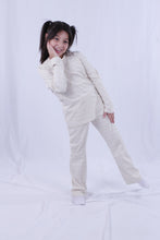 Load image into Gallery viewer, GIRLS LS T.SHIRT White Argylee