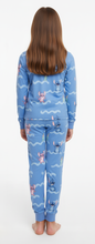 تحميل الصورة إلى عارض المعرض، LS PJ WITH PANTS AOP/Della Robbia Stitch Thermal, 100% Synthetic Knit