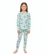 تحميل الصورة إلى عارض المعرض، LS PJ WITH PANTS AOP/Della Robbia Stitch Thermal, 100% Synthetic Knit