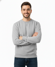 Load image into Gallery viewer, Crewneck Sweatshirt for Him & Her | Cool Gray & Moonless Night