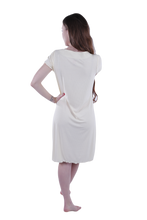 تحميل الصورة إلى عارض المعرض، Women Short Sleeve Rib Dress - Transparent Yellow