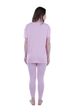 تحميل الصورة إلى عارض المعرض، Women Short Sleeve Pajama with Legging - Ballerina