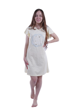 Load image into Gallery viewer, Women Short Sleeve Frill Dress - Transparent Yellow