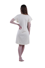 Load image into Gallery viewer, Women Short Sleeve Frill Dress - Transparent Yellow