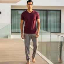 تحميل الصورة إلى عارض المعرض، WG V-NECK SS T.SHIRT Windsor Wine