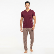 تحميل الصورة إلى عارض المعرض، WG V-NECK SS T.SHIRT Windsor Wine