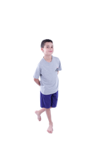 Load image into Gallery viewer, Boys Short Sleeve Pajama with Shorts - Cool Gray 4C Melange
