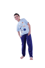 Load image into Gallery viewer, Boys Short Sleeve Pajama with Shorts and Pants
