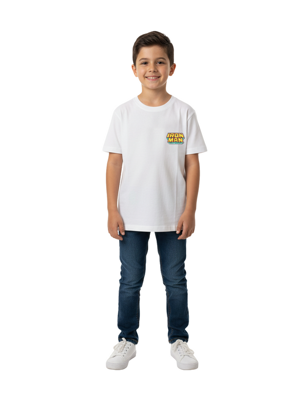Marvel Avengers Boys’ 100% Cotton Short Sleeve T-Shirt – Bright White