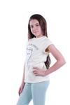 Girls Short Sleeve Pajama with Rib Legging - Transparent Yellow