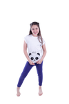 Girls Short Sleeve Pajama with Rib Legging -Bright White