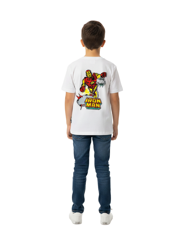Marvel Avengers Boys’ 100% Cotton Short Sleeve T-Shirt – Bright White
