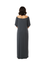 تحميل الصورة إلى عارض المعرض، Women’s Short Sleeve Flowy Dress – Lava Smoke