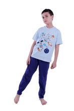 Load image into Gallery viewer, Boys Short Sleeve Pajama with Shorts and Pants
