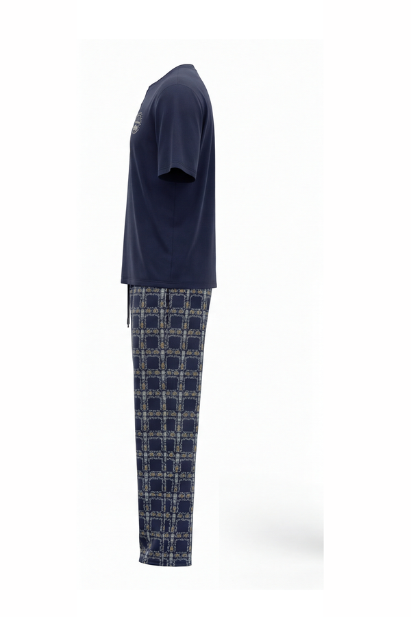 Men Cotton Pajama Set with Pants – Naval Academy